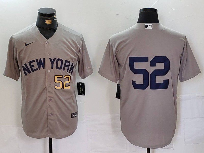 Men New York Yankees #52 No Name Nike Game 2024 MLB Jersey style 7241